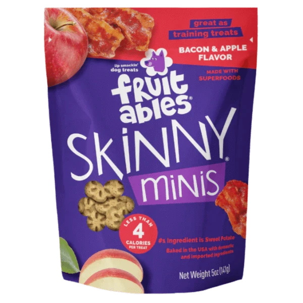 Fruitables Skinny Minis Apple Bacon Flavor Dog Treats – Petland Canada