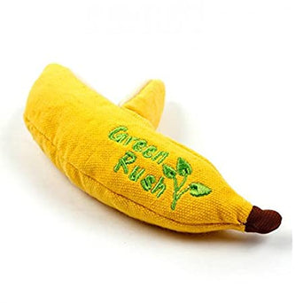 All For Paws AFP Green Rush Banana Catnip Toy