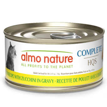 Almo Nature Almo Nature Complete HQS | Chicken with Zucchini in Gravy Canned Cat Food