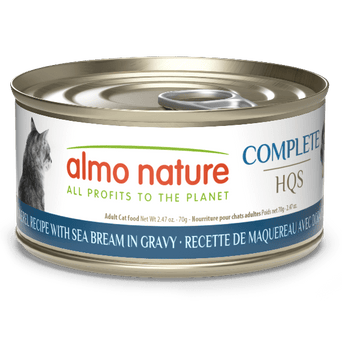Almo Nature Almo Nature Complete HQS | Mackerel with Sea Bream in Gravy Canned Cat Food