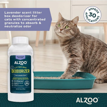 ALZOO ALZOO Cat Litter Box Deodorizer; Fresh Lavender Scent