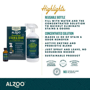 ALZOO ALZOO Concentrated Enzyme-Based Stain & Odor Remover Kit