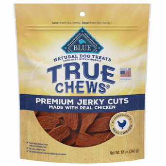 Blue Buffalo Co. BLUE Buffalo True Chews Premium Jerky Cuts Natural Dog Treats, Chicken