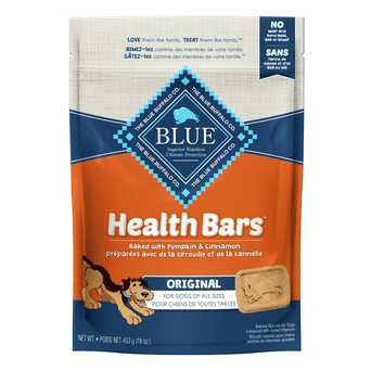 Blue Buffalo Co. BLUE Health Bars Natural Crunchy Dog Treats Biscuits; Pumpkin & Cinnamon