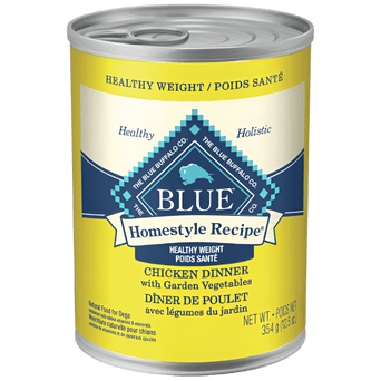 Blue Buffalo Co. BLUE Homestyle Recipe Healthy Weight Chicken Dinner Canned Dog Food