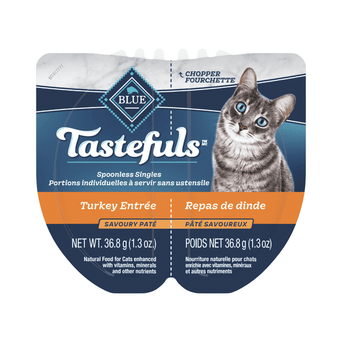 Blue Buffalo Co. BLUE Tastefuls Spoonless Singles Turkey Pate Wet Cat Food