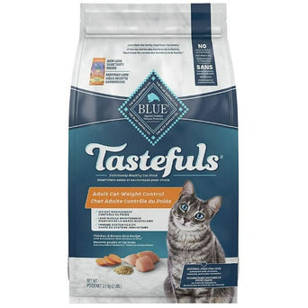 Blue Buffalo Co. BLUE Tastefuls Weight Control Chicken & Brown Rice Recipe Dry Cat Food, 7lb