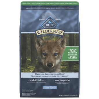 Blue Buffalo Co. BLUE Wilderness Grain Free Chicken Recipe Dry Puppy Food, 24lb