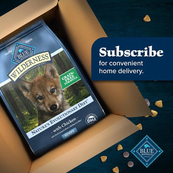 Blue Buffalo Co. BLUE Wilderness Grain Free Chicken Recipe Dry Puppy Food, 24lb