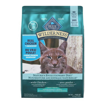 Blue Buffalo Co. BLUE Wilderness Grain Free Hairball Control Adult Dry Cat Food