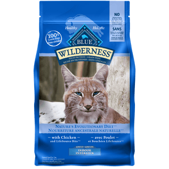 Blue Buffalo Co. BLUE Wilderness Grain Free Indoor Chicken Recipe Dry Cat Food