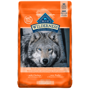 Blue Buffalo Co. BLUE Wilderness Grain Free Large Breed Chicken Recipe Dry Dog Food, 24lb
