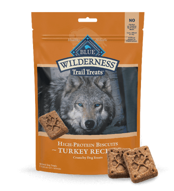 Blue Buffalo Co. BLUE Wilderness Trail Treats Grain Free Biscuits; Turkey Recipe