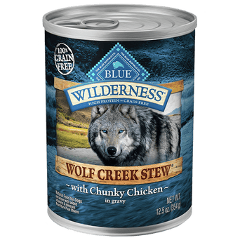 Blue Buffalo Co. BLUE Wilderness Wolf Creek Stew with Chunky Chicken Canned Dog Food