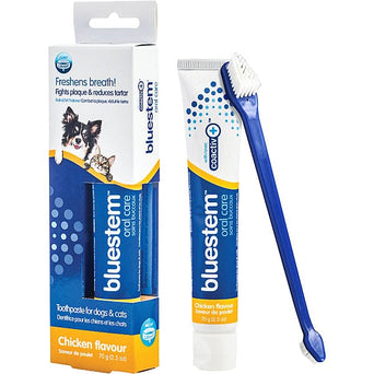 Bluestem Bluestem Oral Care Chicken Flavor Toothpaste & Brush Kit for Dogs and Cats