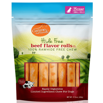 Canine Naturals Canine Naturals Hide Free Beef Rolls Dog Chew