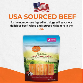 Canine Naturals Canine Naturals Hide Free Beef Rolls Dog Chew