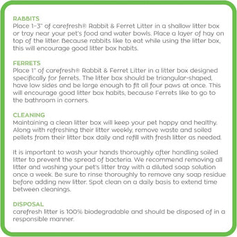 Carefresh carefresh Rabbit & Ferret Litter