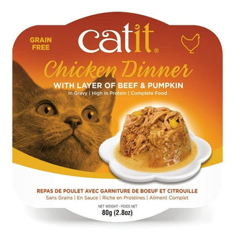 Catit Catit Chicken Dinner with Beef & Pumpkin Wet Cat Food