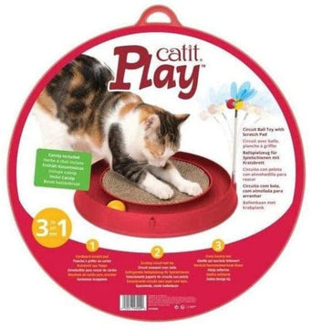 Catit Catit Circuit Ball Toy with Sratch Pad
