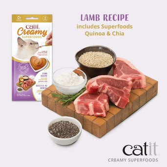 Catit Catit Creamy Superfood Lamb Recipe with Quinoa and Chia Cat Treat