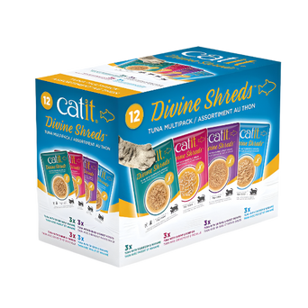 Catit Catit Divine Shreds Tuna Multipack Cat Food Topper