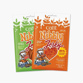 Catit Catit Nibbly Jerky Chicken & Fish Recipe Cat Treats