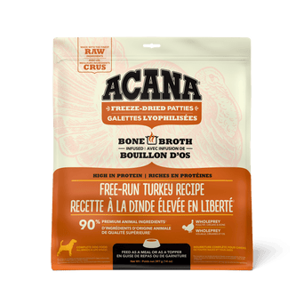 Champion Petfoods Acana Free-Run Turkey Recipe Freeze Dried Dog Food