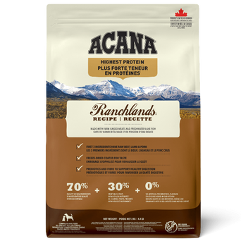 Champion Petfoods ACANA Highest Protein Ranchlands Recipe Dry Dog Food