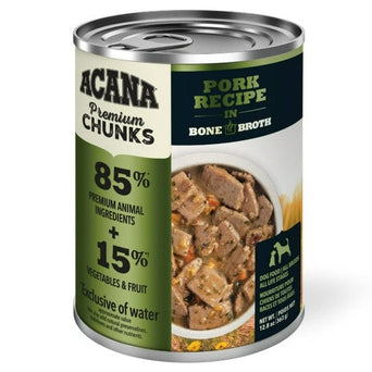 Champion Petfoods Acana Pork Recipe in Bone Broth Canned Dog Food