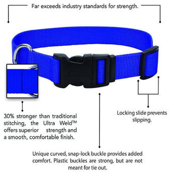 Coastal Pet Products Coastal Adjustable Nylon Collar with Plastic Buckle