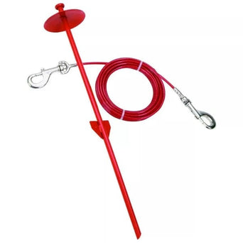 Coastal Pet Products Titan Dog Dome Stake and Cable Tie Out Combo