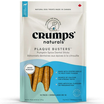 Crumps Crumps' naturals Plaque Busters Pumpkin Spice Dental Sticks