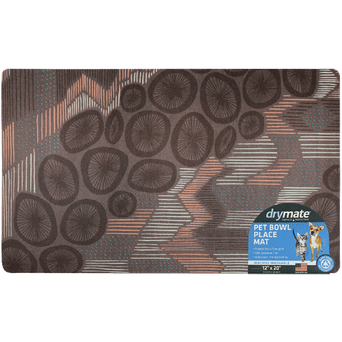 Drymate Drymate Pet Bowl Place Mat; Abstract Lines