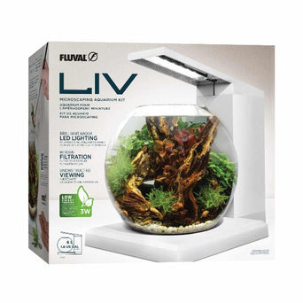 Fluval Fluval Liv Microscaping Aquarium Kit, 1.6 US Gal / 6 L, White
