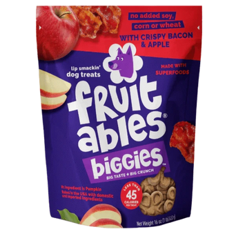 Fruitables Fruitables Biggies Crispy Bacon & Apple Dog Treats