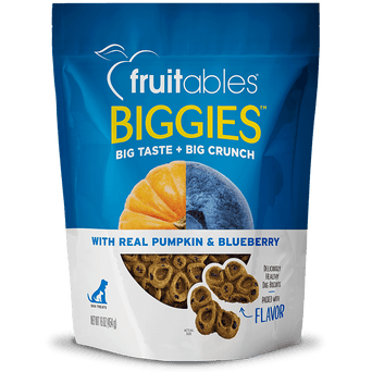 Fruitables Fruitables Biggies Pumpkin & Blueberry Dog Treats