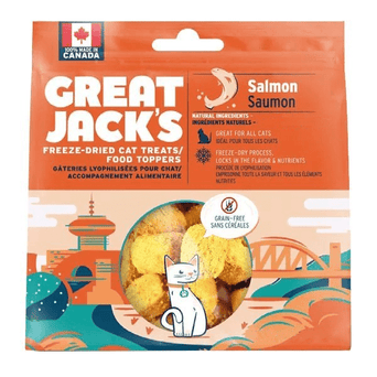 Great Jack's Great Jack's Salmon Freeze Dried Raw Cat Treats/Food Toppers