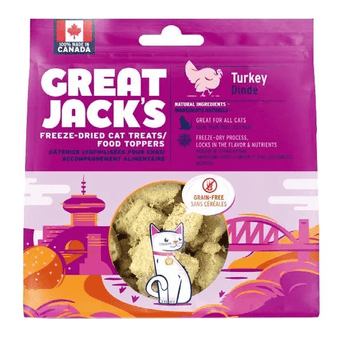 Great Jack's Great Jack's Turkey Freeze Dried Raw Cat Treats/Food Toppers