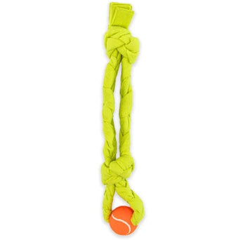 GURU GURU Squeaking Tennis Snuffle Rope Dog Toy