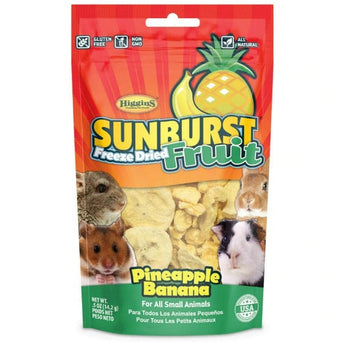 Higgins Premium Pet Foods Sunburst Freeze Dried Pineapple Banana for Small Animals