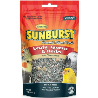 Higgins Premium Pet Foods Sunburst Leafy Greens & Herbs Gourmet Natural Bird Treats