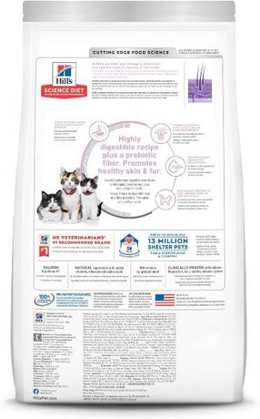 Hill's Science Diet Kitten Sensitive Stomach & Skin Salmon and Brown Rice Recipe Dry Cat Food, 3.5lb