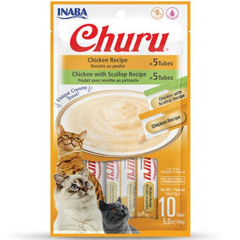 Inaba Foods Inc. Inaba Churu Chicken Recipe Creamy Purée Cat Treat Variety Pack