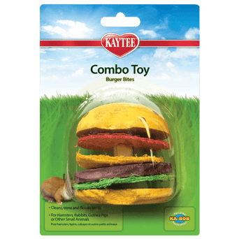 Kaytee Kaytee Combo Toy, Crispy & Wood Hamburger