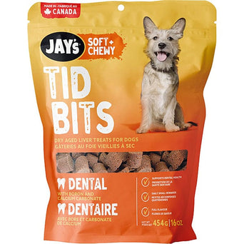 Kettle Craft Pet Products Jay's Soft + Chewy Tid Bits Dental Dog Treats