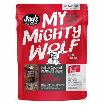 Kettle Craft Pet Products My Mighty Wolf Pork Sausage Recipe Dog Treats