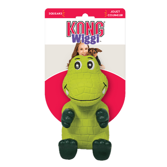 KONG KONG Wiggi Alligator Dog Toy