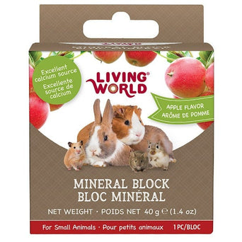 Living World Living World Apple Flavour Mineral Block for Small Animals