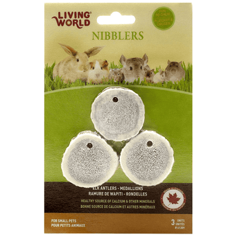 Living World Living World Nibblers Elk Antlers for Small Animals; Medallions